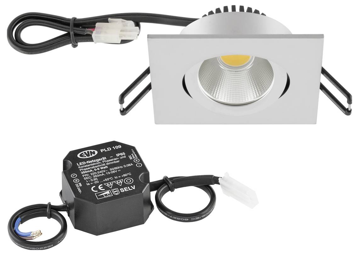 EVN PC24N61502 PC24N61502 LED ugradna svjetiljka LED LED fiksno ugrađena 6 W krom boja-1
