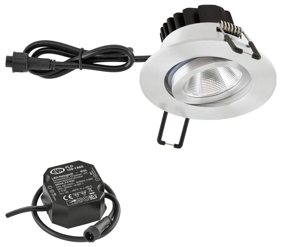 EVN PC650N91440 PC650N91440 LED ugradna svjetiljka LED LED fiksno ugrađena 8.4 W aluminij boja-1