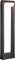 Visoka crna pravokutna LED svjetiljka ili lampa sa sjajućim unutarnjim okvirom, prikazana okomito na običnoj pozadini.
