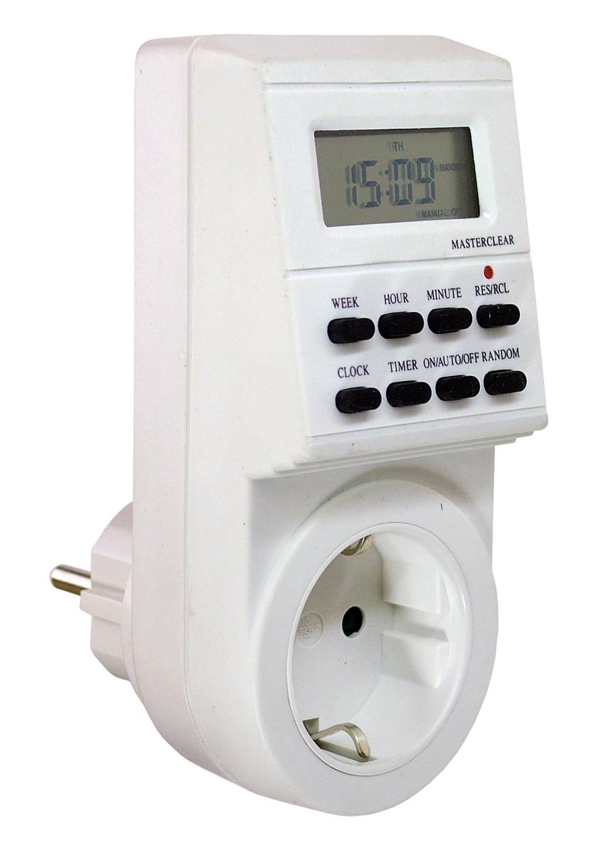 AS Schwabe 24032 Stopcontact-schakelklok Digitaal Weekprogramma 3500 W IP20