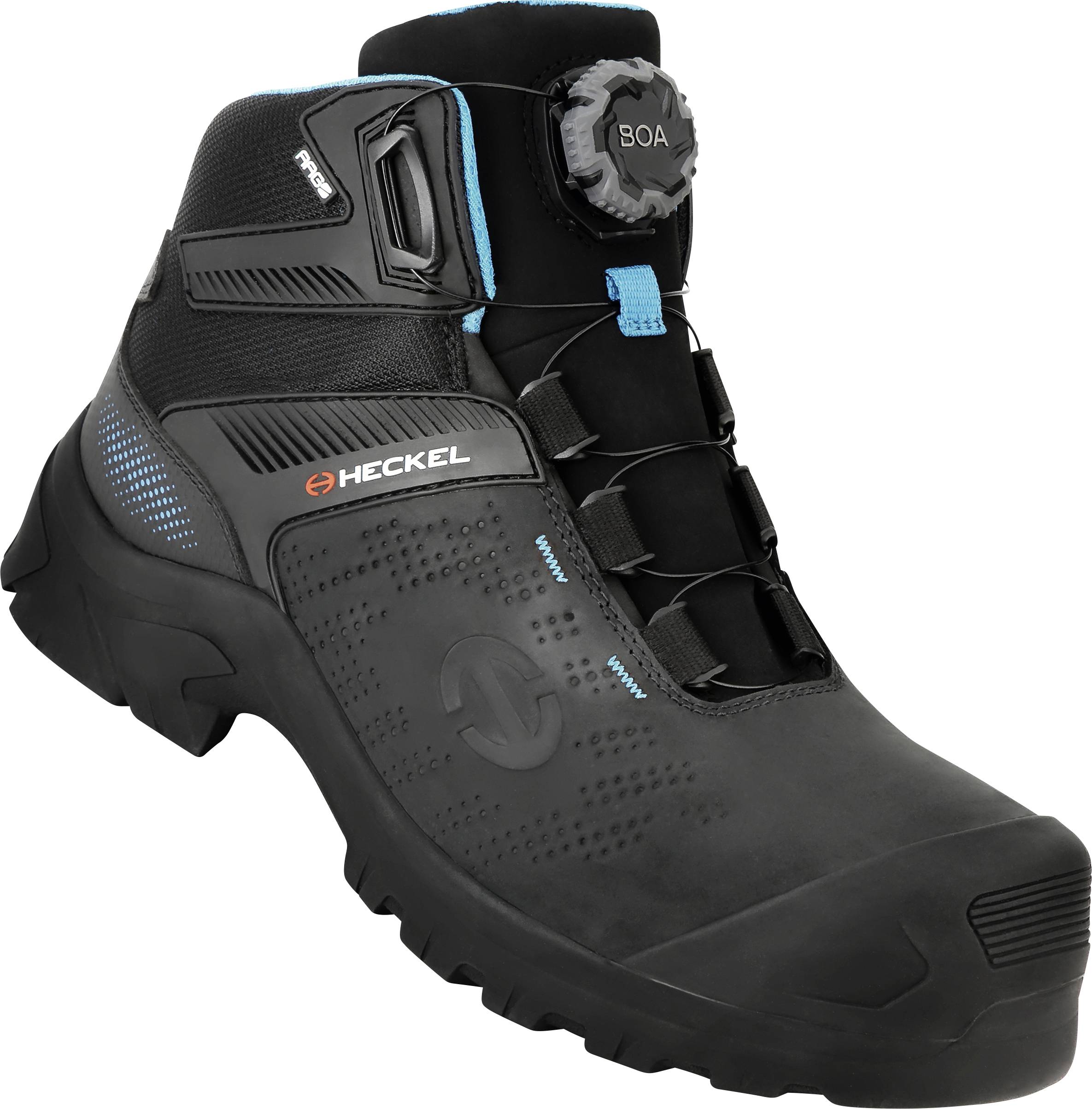 Heckel MACCROSSROAD 3.0 S3 HIGH BOA 6736343 S&auml;kerhetsst&ouml;vlar S3 Skostorlek (EU): 43 Svart, Gul 1 par