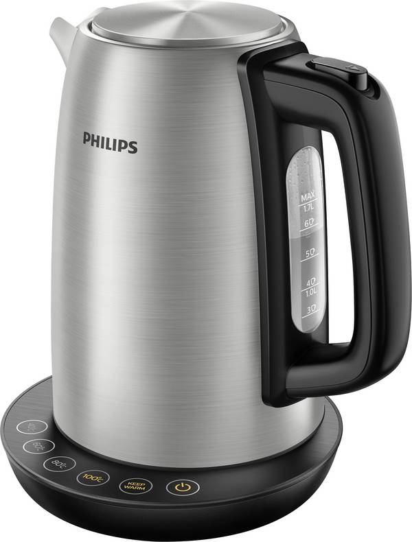 Philips Home HD9359/90 Avance kuhalo za vodu  plemeniti čelik, crna