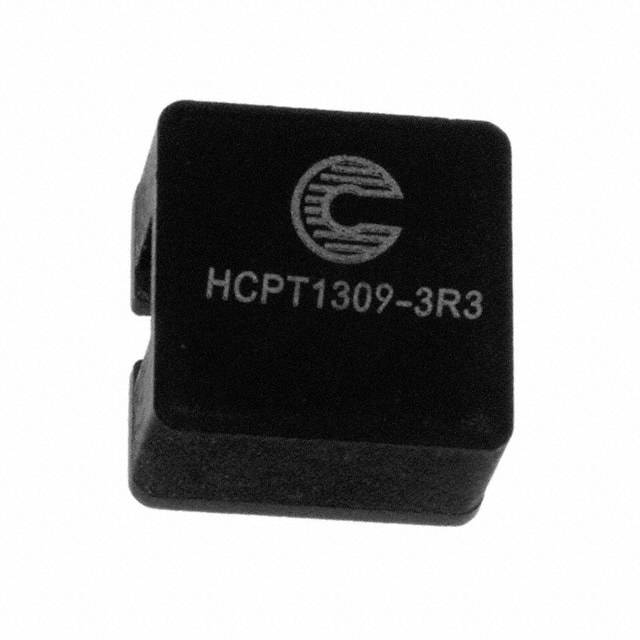 Crni elektronički kocka komponente s natpisom 'HCPT1309-3R3'.
