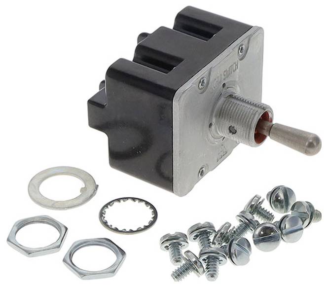 HONEYWELL 4TL1-12 Schakelaar: tuimelschakelaar; pos: 3; 4PDT; ON-ON-ON; 6A/230VAC - 1 stuk
