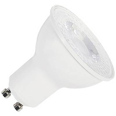 Bijela LED-žarulja s GU10 priključkom, pogodna za unutarnju upotrebu za energetski učinkovito osvjetljenje.