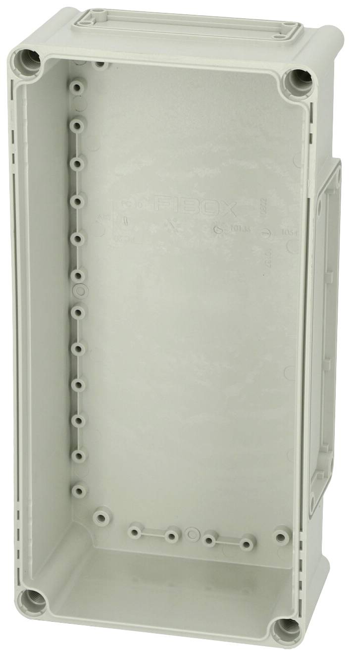 Fibox Base, PC Openings, 2x size 1 flange + 2x size 2 flange 3530136 Behuizing onderkant 380 x 190 x 100 Polycarbonaat Grijs-wit (RAL 7035) 1 stuk(s)