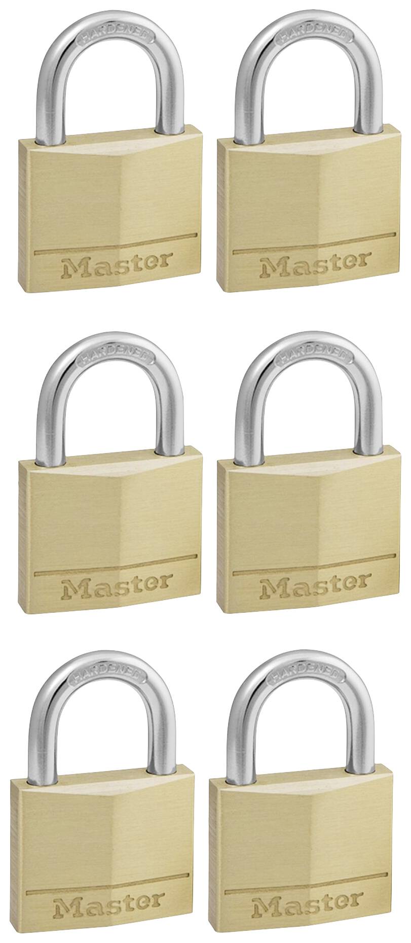 Master Lock P22214 Hangslot 40 mm Gelijksluitend Goud, Zilver Sleutelslot