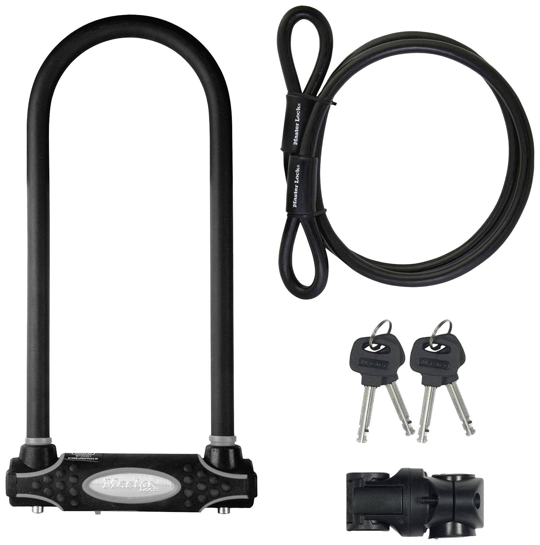 Antivol U avec Câble MASTER LOCK Modèle Sold Secure Gold Police Approved - vue 2