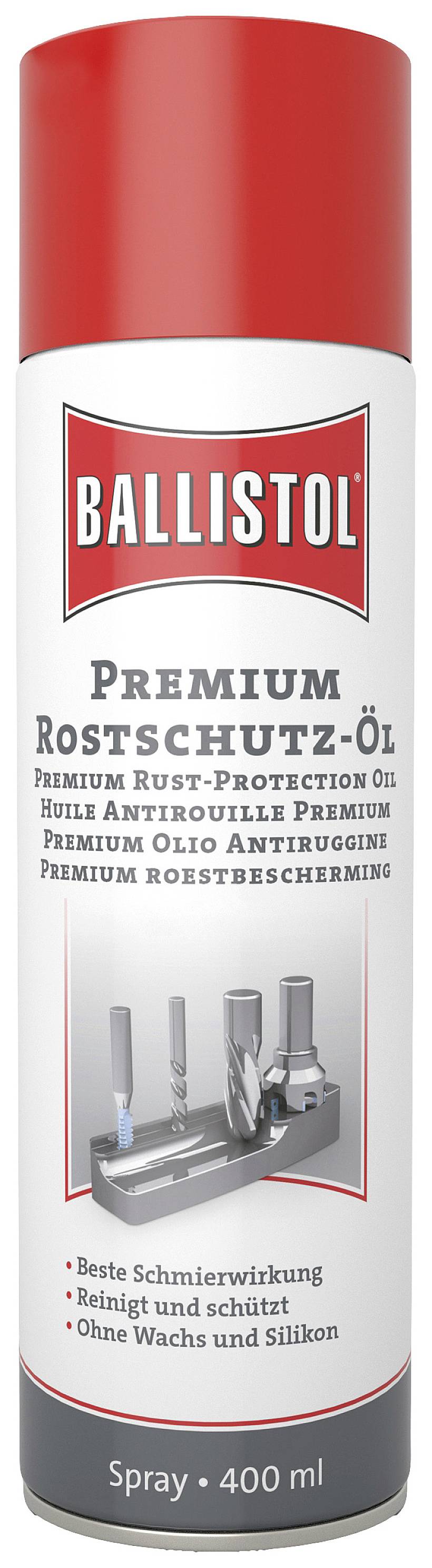 Ballistol Premium ulje u spreju protiv hrđanja 400 ml, pruža podmazivanje, čisti i štiti, bez voska i silikona.