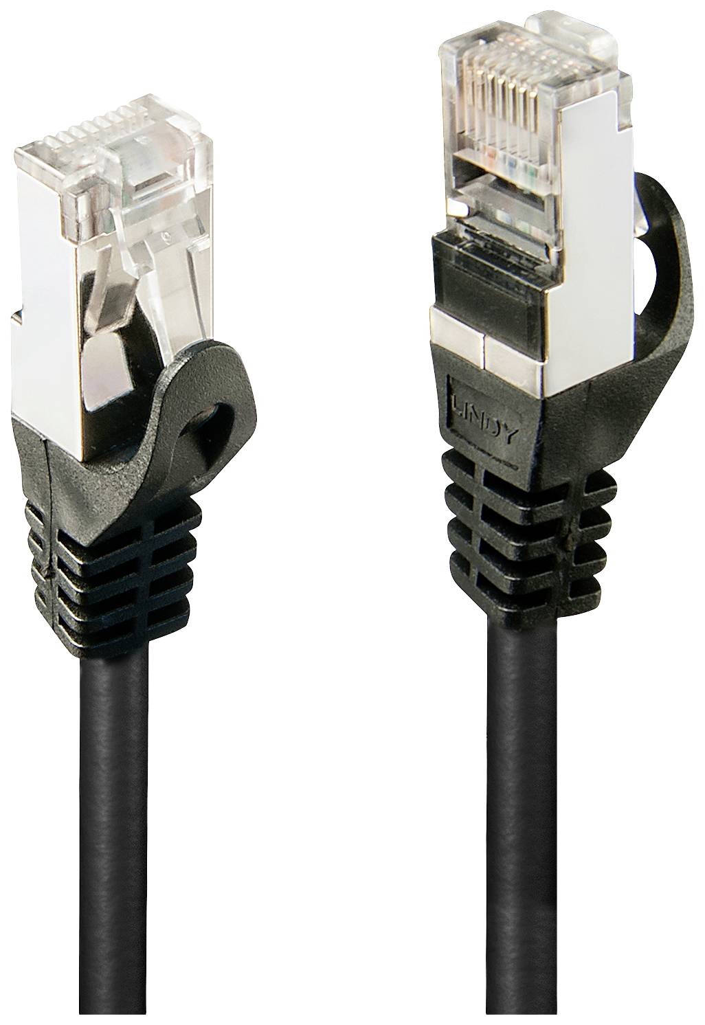 LINDY 48381 RJ45 Netwerkkabel, patchkabel CAT 5e F/UTP 1.00 m Zwart Vergulde steekcontacten 1 stuk(s)