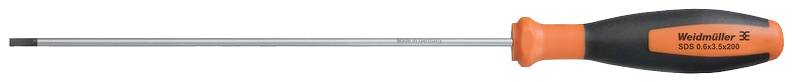 Weidmüller SDS 0.6X3.5X200 Platte schroevendraaier Kopbreedte: 3.5 mm Koplengte: 200 mm