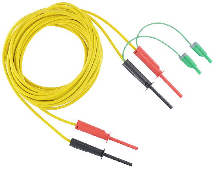 Metrel S 2030 Veiligheidsmeetsnoerenset Bananenstekker 4 mm Bananenstekker 4 mm 15.00 m Zwart, Rood, Geel 1 set(s)
