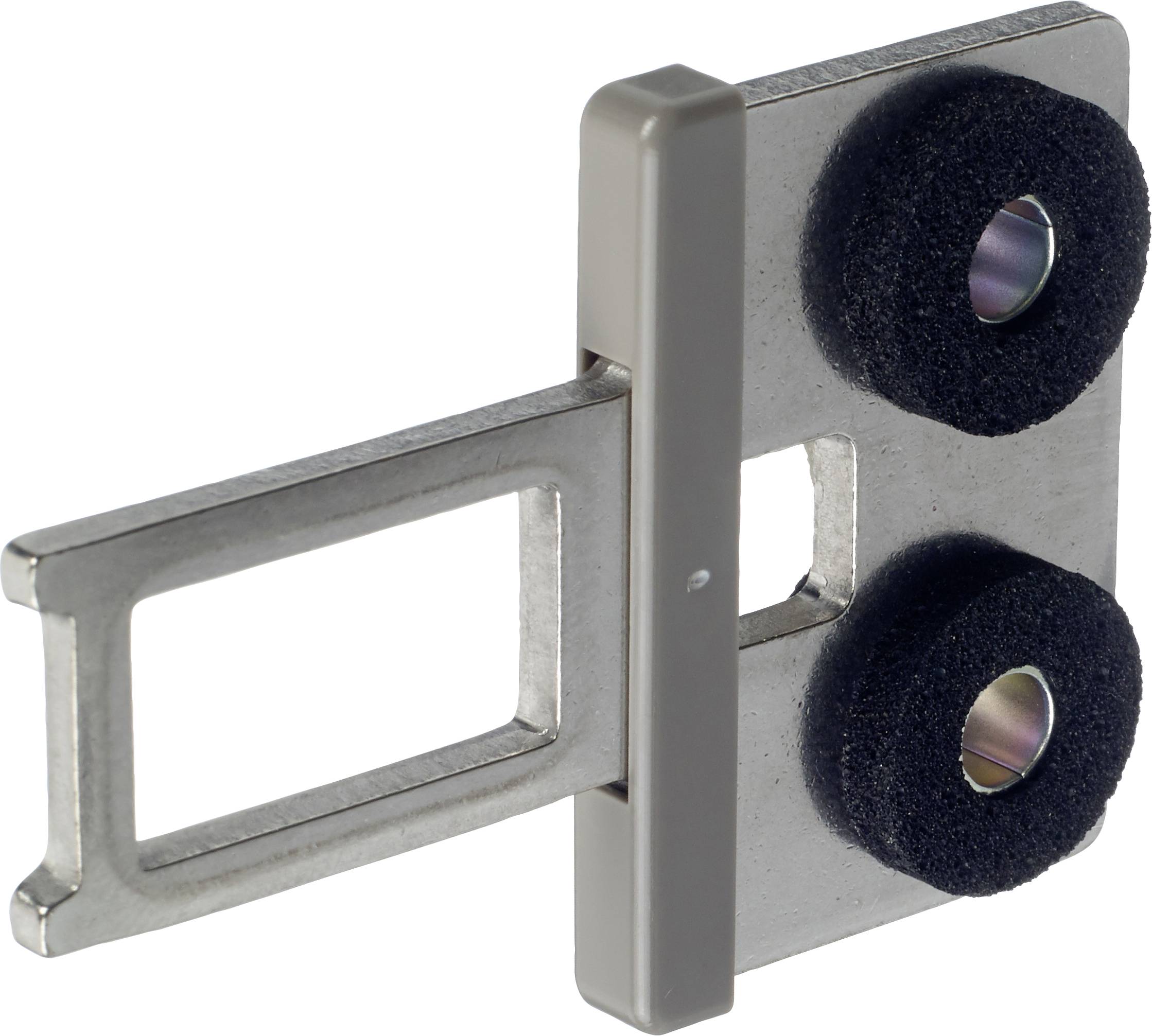 Adapter za izbacivanje SIM kartice s dvije crne gumene navlake na metalnoj kopči, koristi se za uklanjanje SIM kartica iz uređaja.