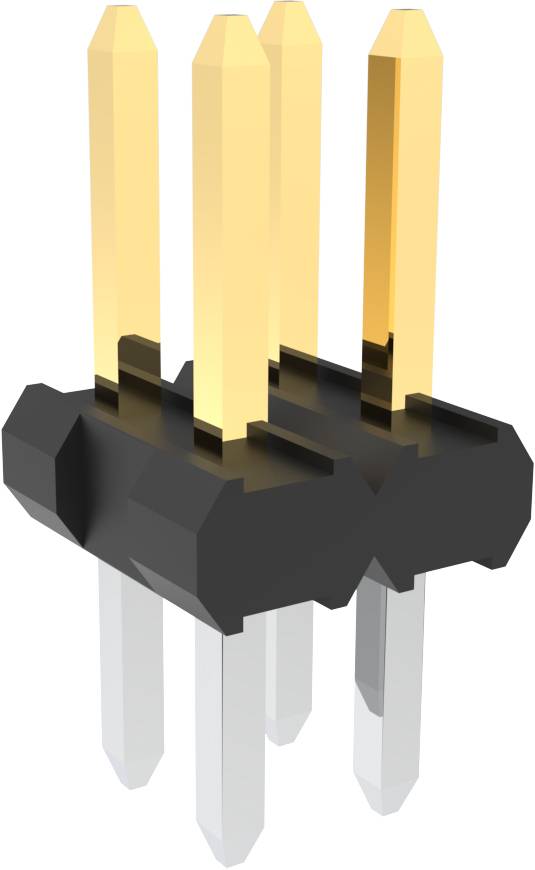 AMPHENOL COMMUNICATIONS SOLUTIONS 57102-F08-02LF Connector: kabel-plaat; contact; mannelijk; PIN: 4; Minitek; recht - 1