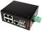 Crni Roline mrežni switch s četiri Ethernet porta i zelenim status indikatorima za mrežnu povezanost.