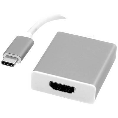 USB-C na HDMI adapter srebrne boje.