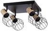 Paulmann Lanka 66769 zidni reflektor E14 crna, drvo (svijetlo)