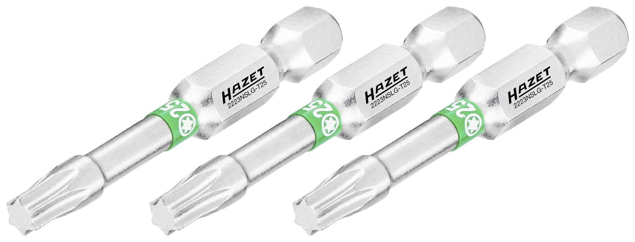 Hazet 2223NSLG-T25/3 2223NSLG-T25/3 Torx-bit Aandrijving: 1/4 (6,3 mm) Uitvoering: TX TX 25 50 mm