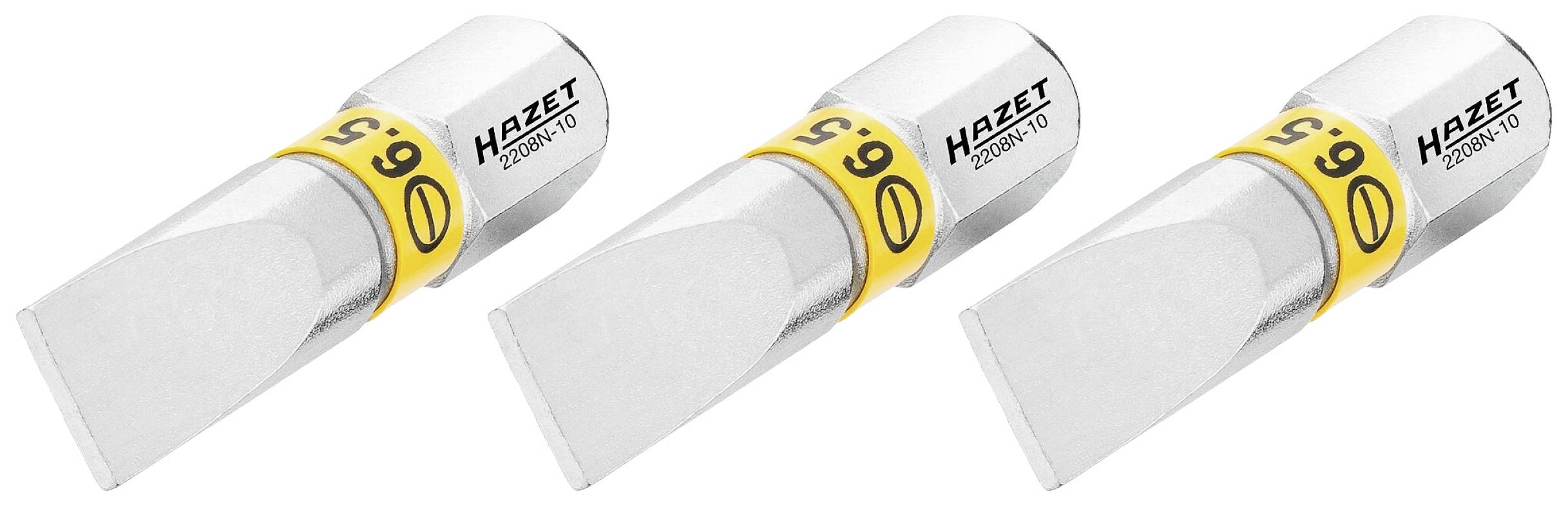 Hazet 2208N-10/3 2208N-10/3 Inbus-bit Aandrijving: 1/4 (6,3 mm) Uitvoering: Zeskant 6.5 mm 25 mm