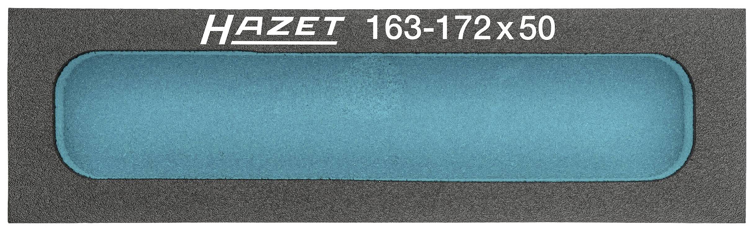 HAZET alat za pohranu alata, pravokutan s plavom ubmetkom, broj '163-172x50'.