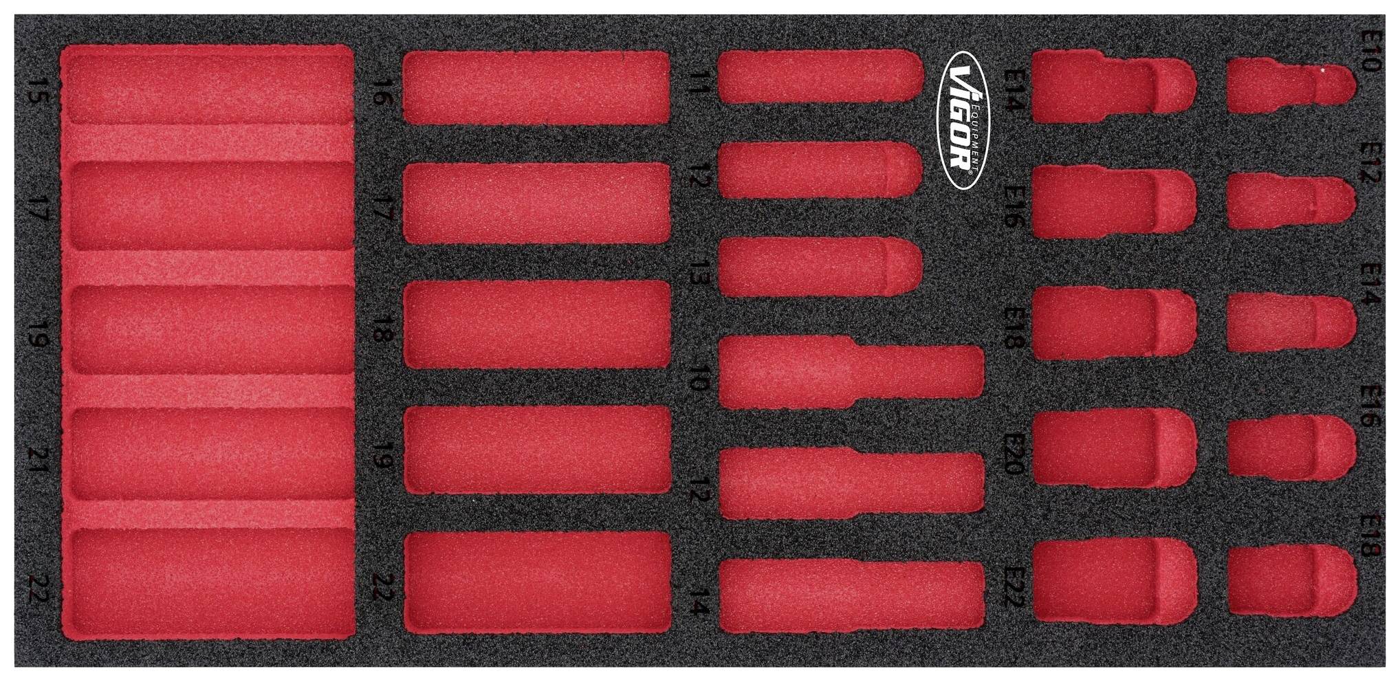 Vigor V7323-L V7323-L Plukschuiminlegstuk (l x b x h) 393 x 188 x 35 mm