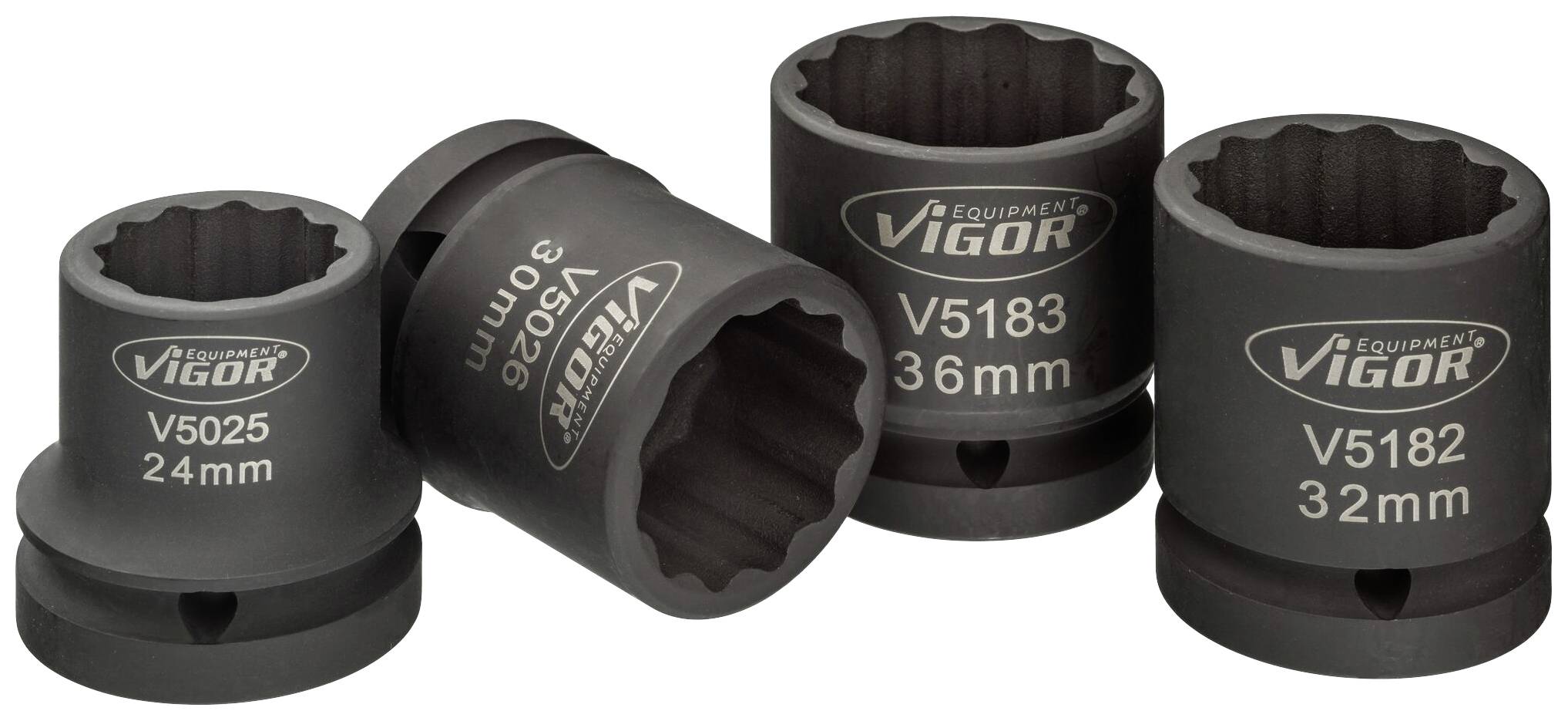 Vigor V5024 V5024 Yttre dubbel sexkantprofil Mutterdragare-hylsnyckelinsats-set 3/4