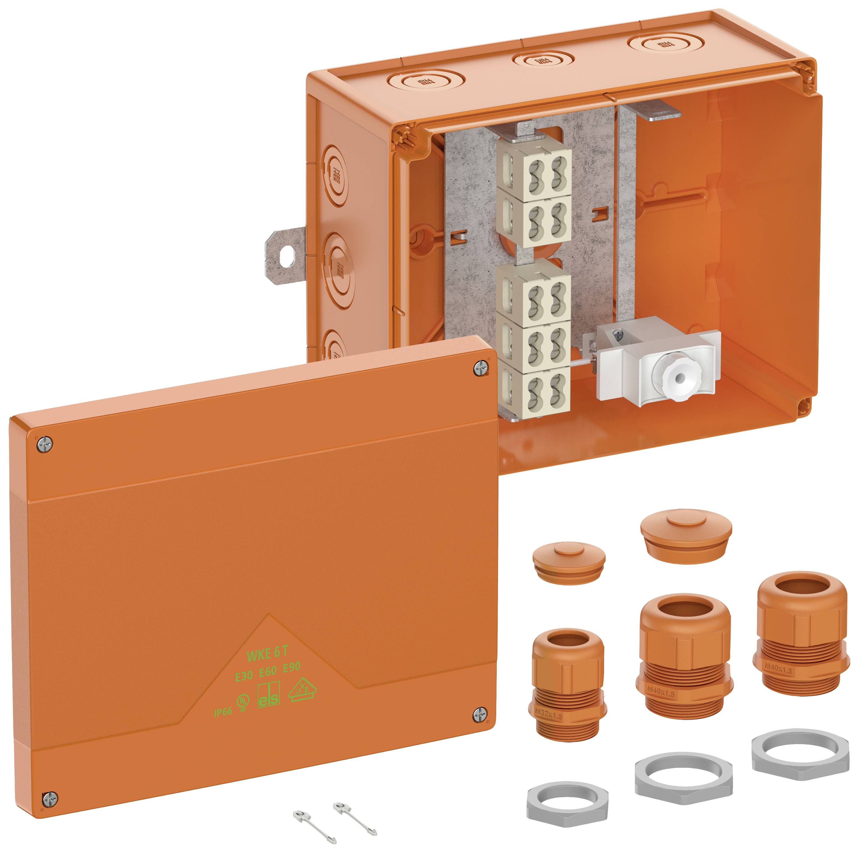 Spelsberg WKE 6 T 1D01 Aftakkast (l x b x h) 250 x 200 x 120 mm Oranje IP66 2 stuk(s)