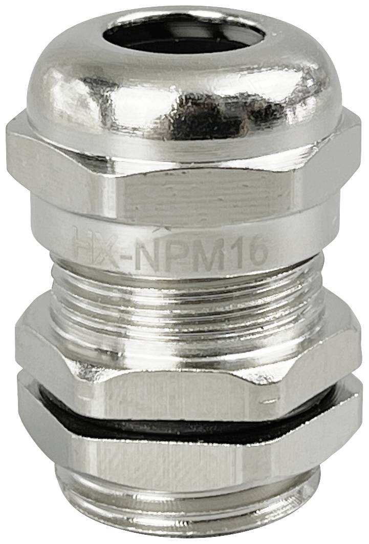 TRU COMPONENTS TC-10302824 Wartel M16 Messing (vernikkeld) Metaal 1 stuk(s)