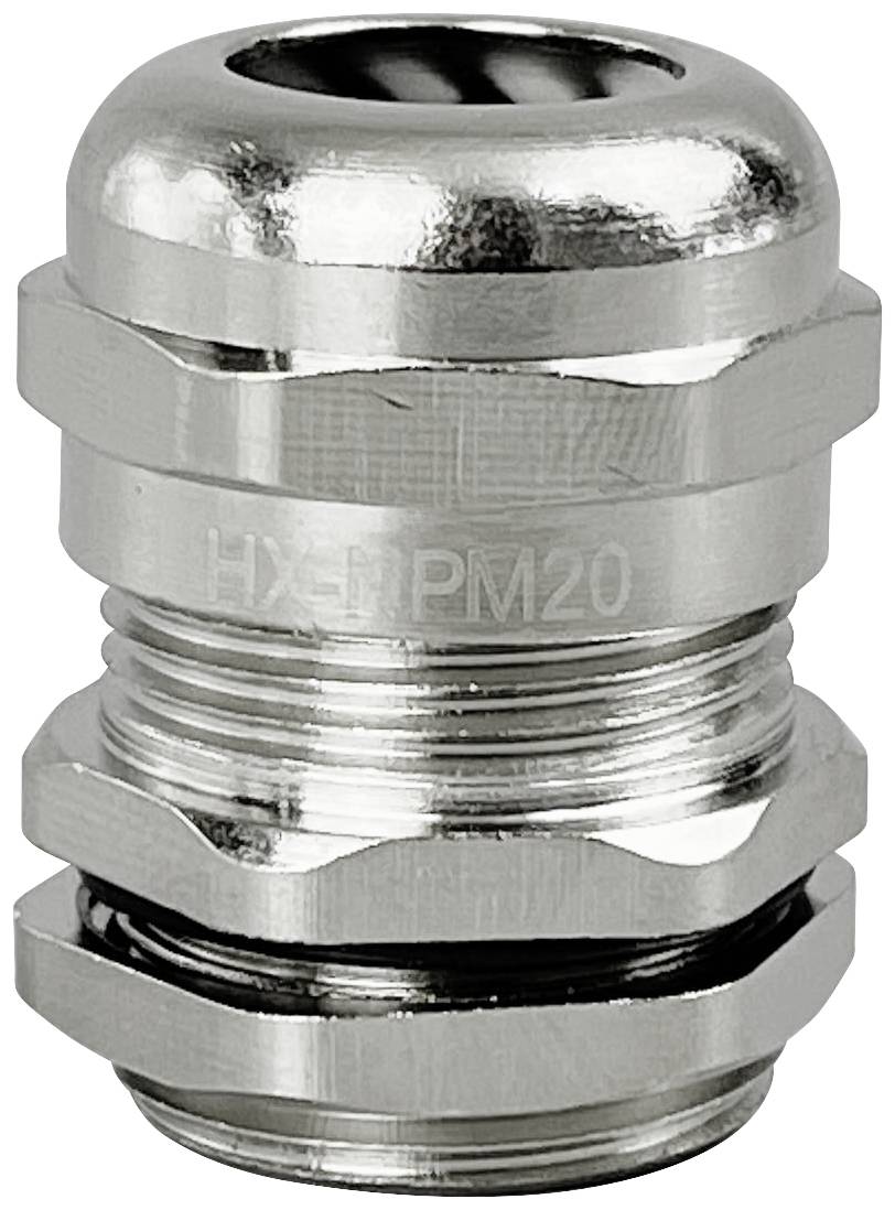 TRU COMPONENTS TC-10302832 Wartel M20 Messing (vernikkeld) Metaal 1 stuk(s)