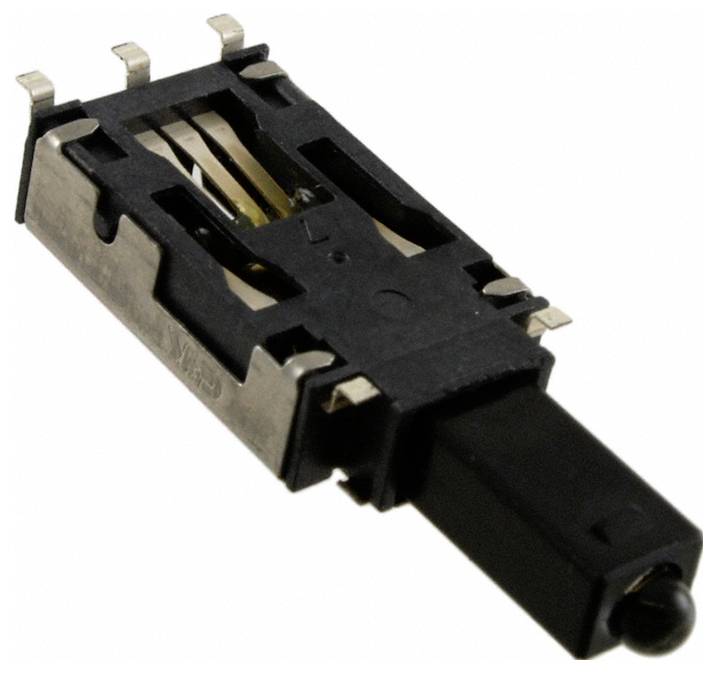 C & K Switches ELUMEESAQ7C22 Drukschakelaar 50 V/DC 250 mA 1x aan/aan Continu Blauw 1 stuk(s) Tape