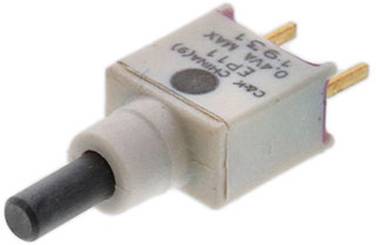 C & K Switches EP11SD1CBE Druktoets 20 V, 20 V/DC 1x uit/(aan) Moment IP57 1 stuk(s) Tray