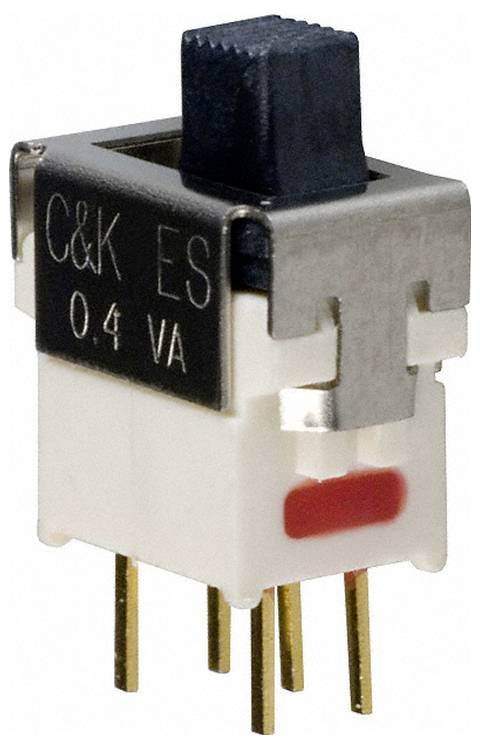 C & K Switches ES02MCBE Schuifschakelaar 20 V 1x aan/uit IP57 1 stuk(s) Tray