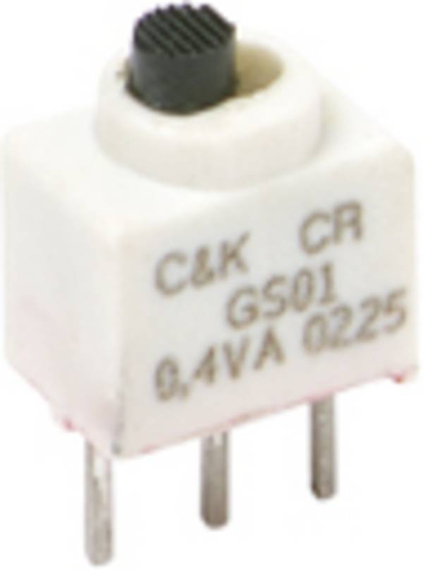C & K Switches GS01MSABE klizni prekidač 20 V 1 x on/on 1 St. Tape