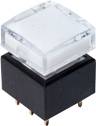 C & K Switches KLS22F036AQ Druktoets 250 V, 25 V/DC 500 mA 2x uit/(aan) Moment/continu Rood, Groen 1 stuk(s) Tray