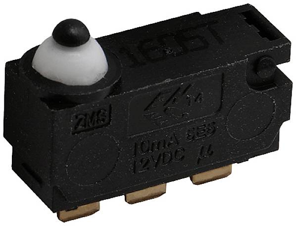 C & K Switches ZMSH00130P00PSC Microschakelaar 12 V/DC 100 mA 1x aan/(aan)/aan IP65 Moment 1 stuk(s) Bulk