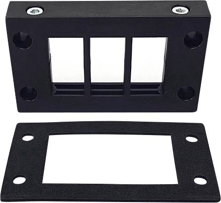 TRU COMPONENTS DVK 10/6 Kabelinvoeringsplaat Klem-Ø (max.) 16 mm Polyamide Zwart 1 stuk(s)