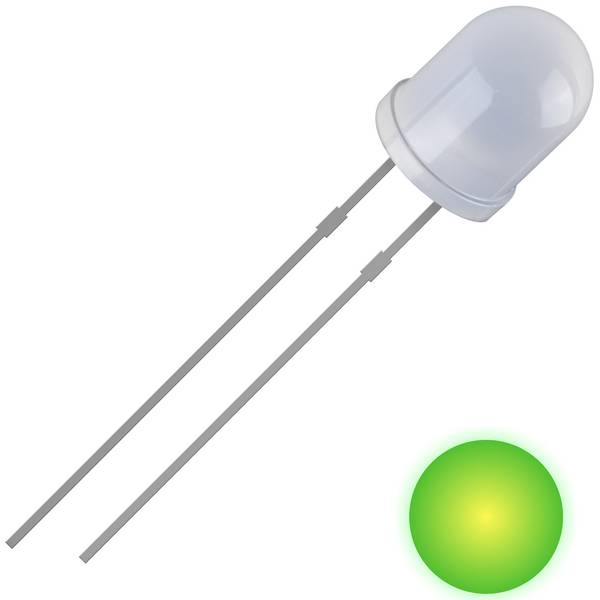 Quadrios 2111O170 LED ožičen  žuto-zelena  okrugli 5 mm 700 mcd 30 ° 20 mA 2 V