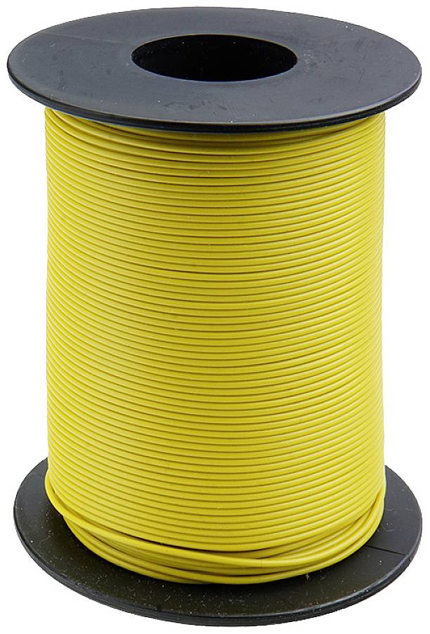 Donau Elektronik 125-S25-3 Draad 1 x 0.25 mm² Geel 25 m