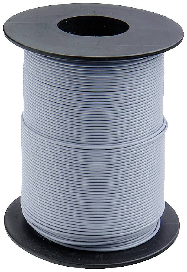 Donau Elektronik 125-S25-9 Draad 1 x 0.25 mm² Grijs 25 m