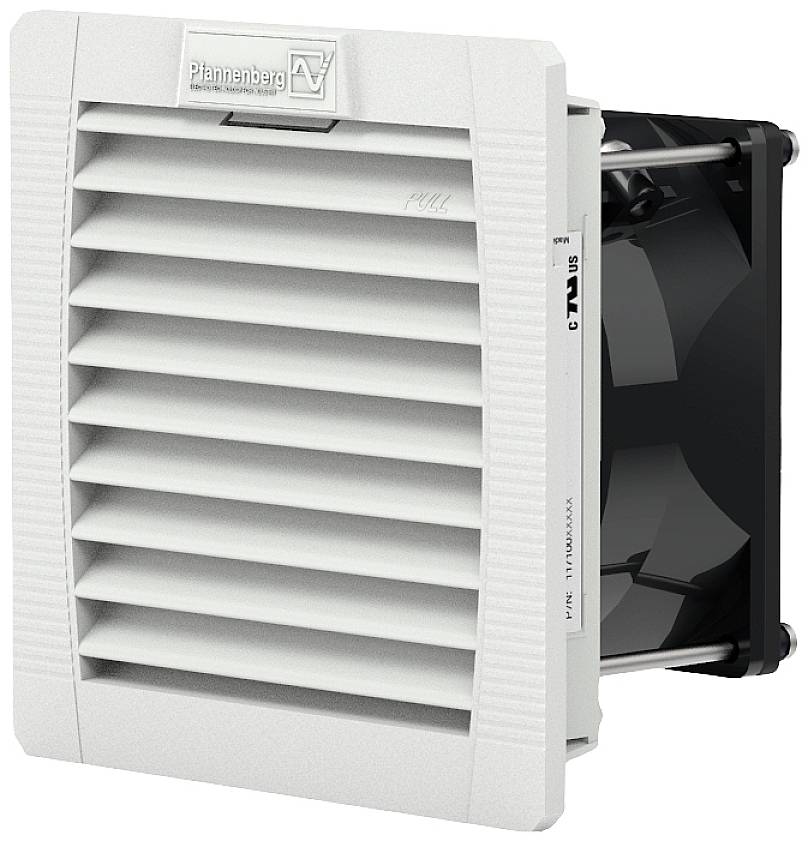 Luftfilter ventilator od Pfannenberga s ventilatorom. Proizvod za hlađenje elektroničkih kućišta cirkulacijom zraka.