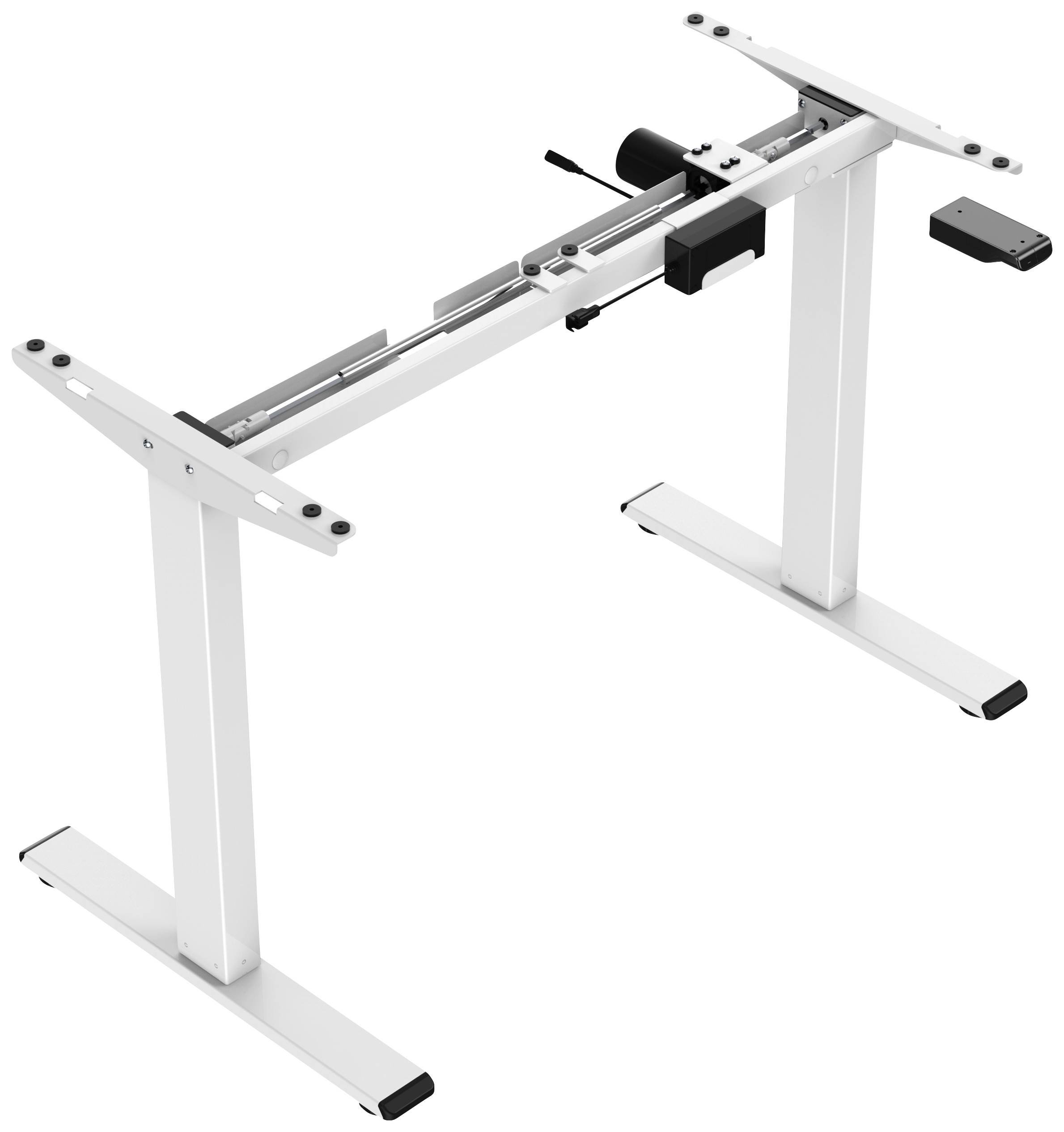 SpeaKa Professional sjedni/stalni okvir za stolno računalo električno podesiva visina Raspon visine: 710 do 1210 mm (Š x D) 1040 mm x 600 mm bijela SP-SDF-502 SP-10349248