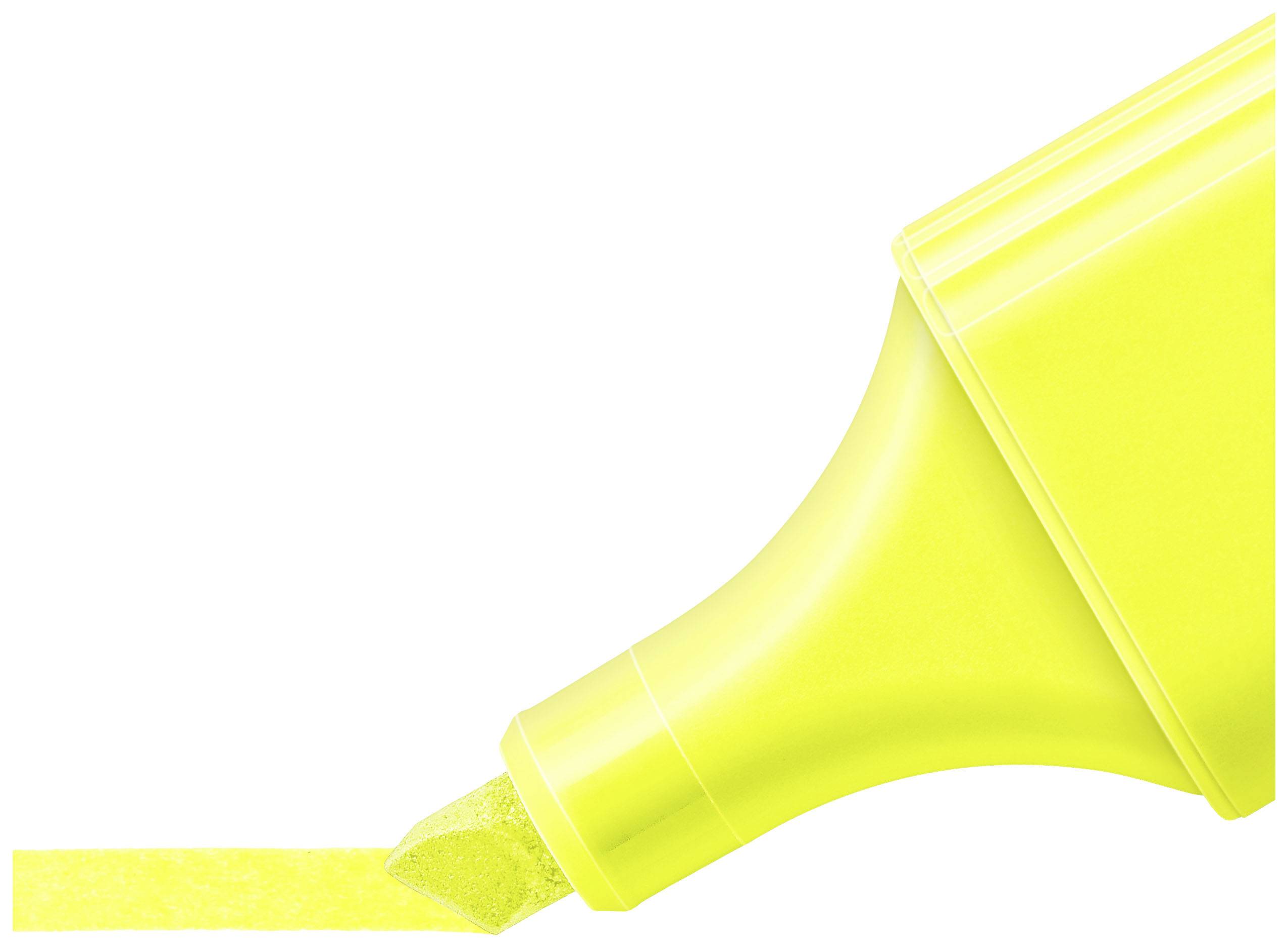 Žuti marker za tekstove povlači žutu liniju na bijeloj podlozi.