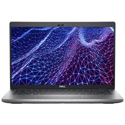 Prijenosno računalo s ekranom koji prikazuje mrežu plavih i crvenih linija. Dell logotip je vidljiv ispod zaslona.