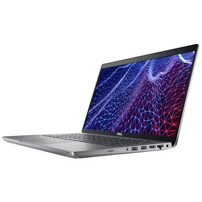 Laptop Dell-a s otvorenim zaslonom koji prikazuje futurističku, digitalnu mrežu sastavljenu od plavih i crvenih linija.