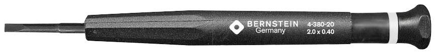 BERNSTEIN Tools for Electronics 4-380-20 Platte schroevendraaier Kopbreedte: 2.0 mm Koplengte: 17 mm