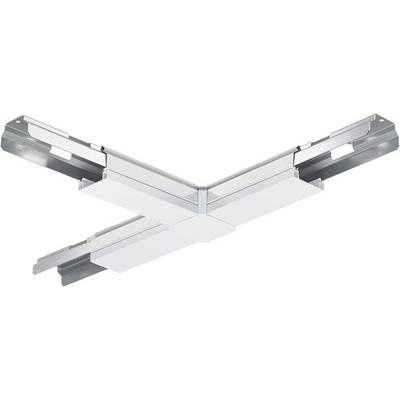 Metalni element za spajanje u obliku slova L; sjajana aluminijska legura, dvije paralelne ivice koje se sijeku na jednoj križišnici.