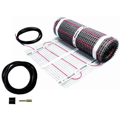 Grijaća prostirka za podno grijanje, namotan s priključcima za kabel i termo senzorom. Pogodan za električne grijne sustave.