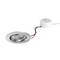 LED ugradbeni reflektorski spot srebrne boje sa zakretnom glavom i vanjskom priključnom kutijom, pogodan za ugradnju u strop.