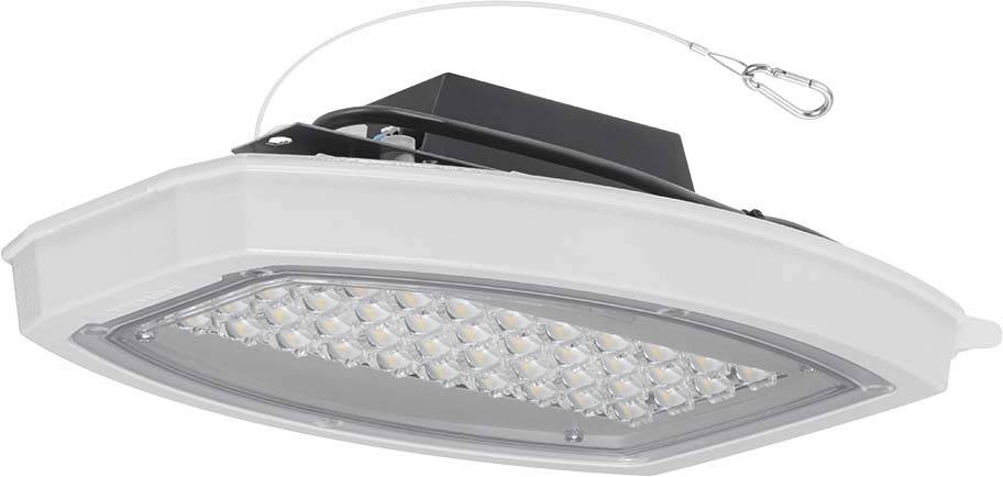 LED stropna svjetiljka pravokutnog oblika s više izvora svjetlosti, pogodna za unutarnju rasvjetu.