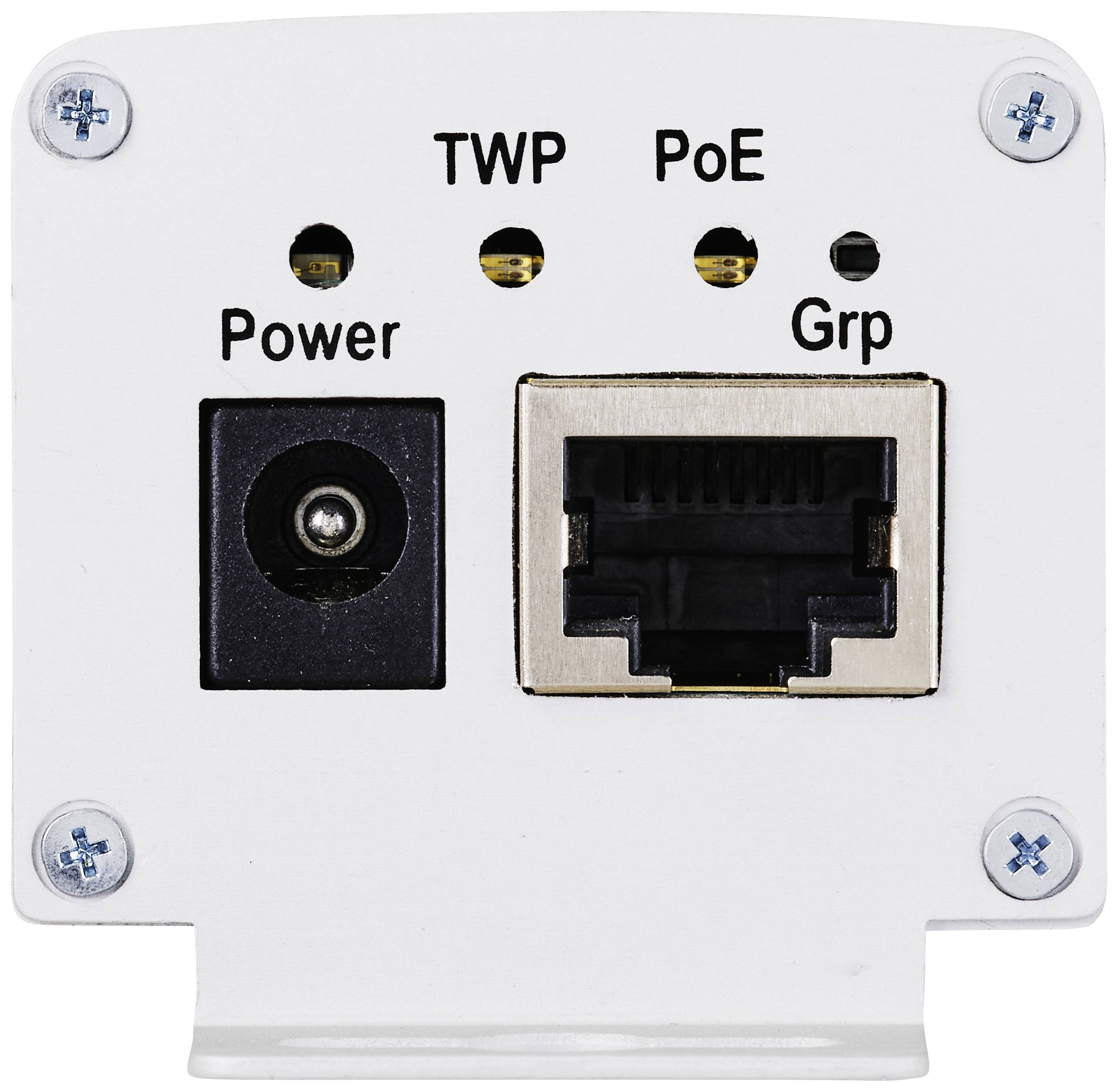 Uređaj s priključkom za napajanje, Ethernet priključkom i kontrolnim lampicama za 'Power', 'TWP' i 'PoE'.